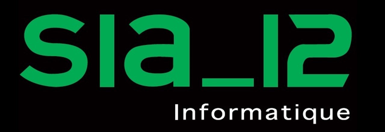 logo sia 12 informatique fond noir coupé